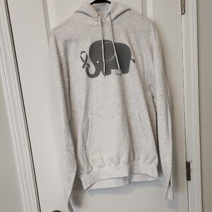 Piper Lou Gray Ribbon And Elephant Hoodie